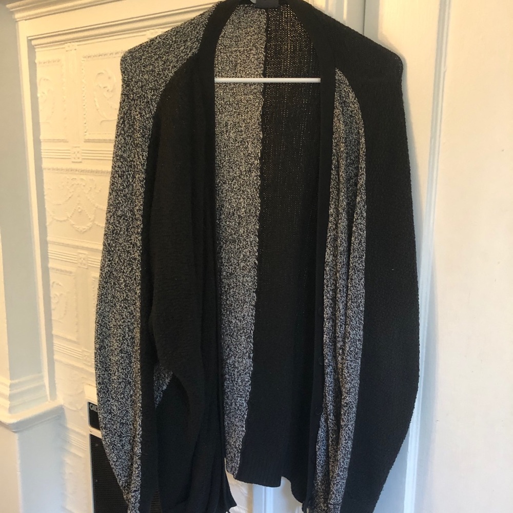 Sparkle & Fade Slouchy Tri-Color Cardigan